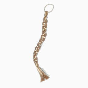 Faux Hair Braid With Pearl Accents,
