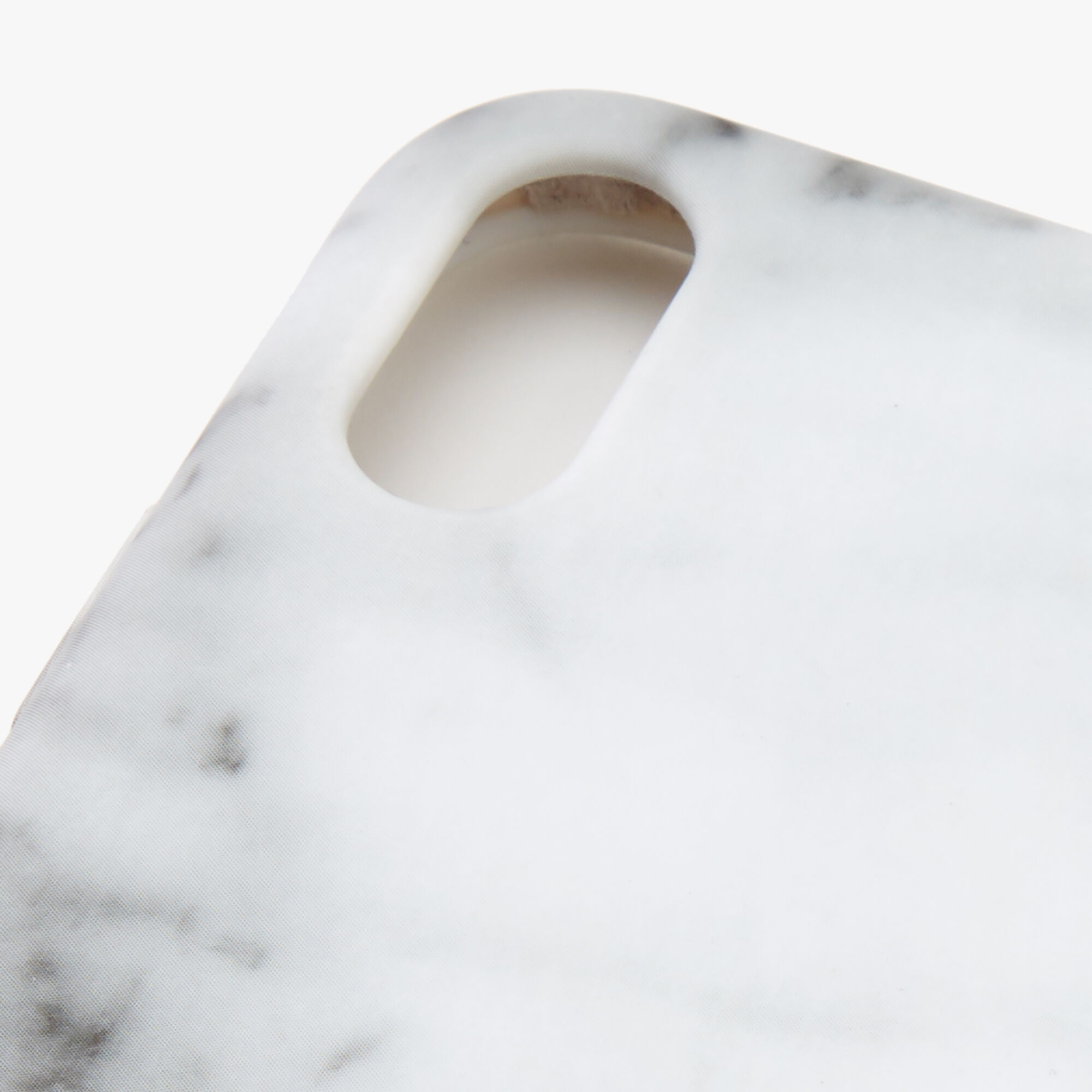 White Marble Protective Phone Case - Fits iPhone® XR,