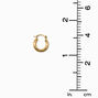 C LUXE by Claire&#39;s 14k Yellow Gold 12MM Hoop Earrings,