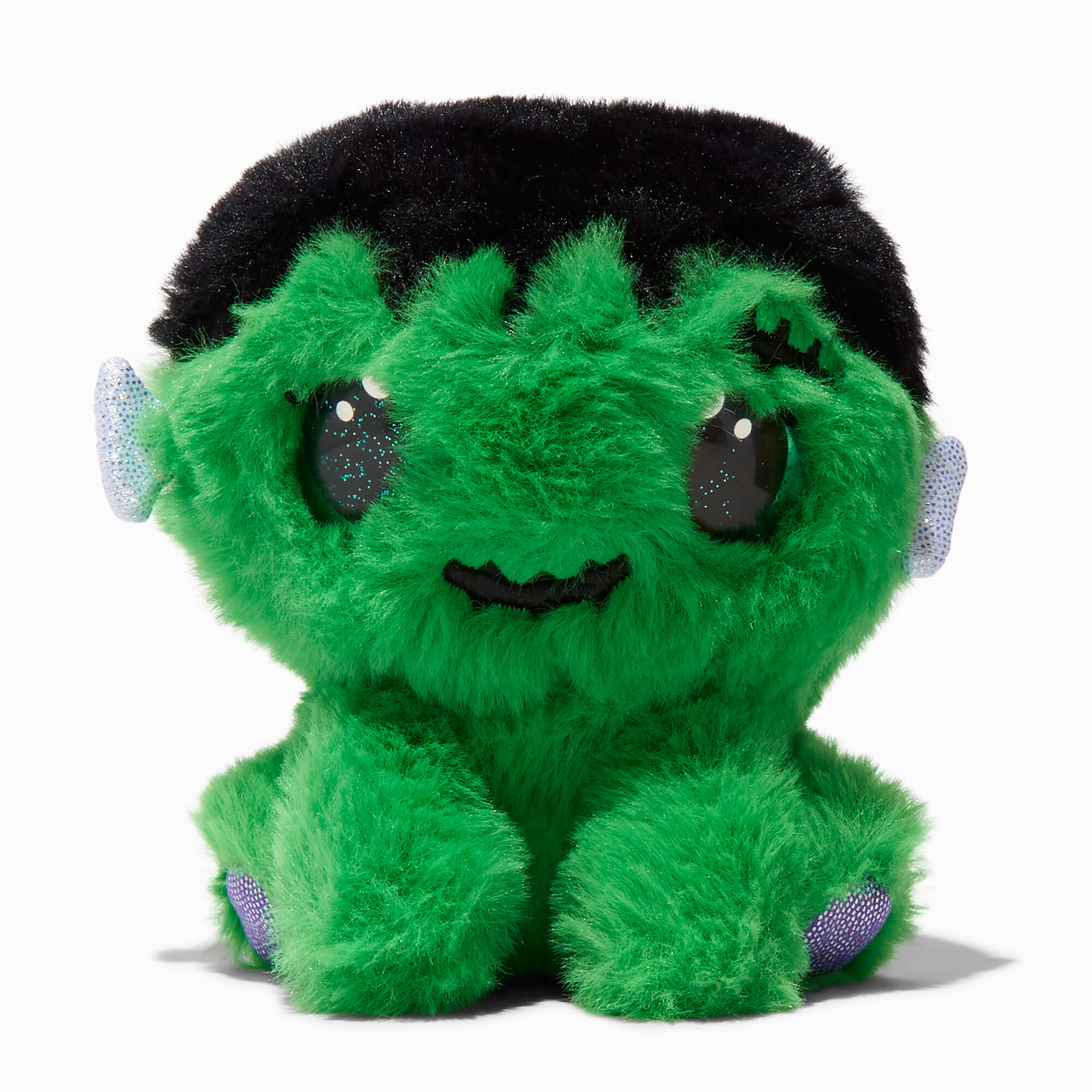 View Claires Squeezamals Frankensteins Monster 35 Plush Toy information