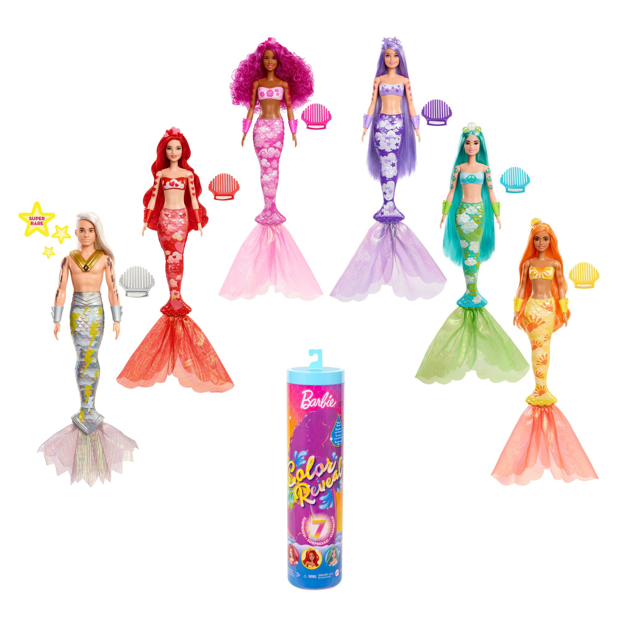 Barbie® Color Reveal™ Mermaid Doll - Styles May Vary,