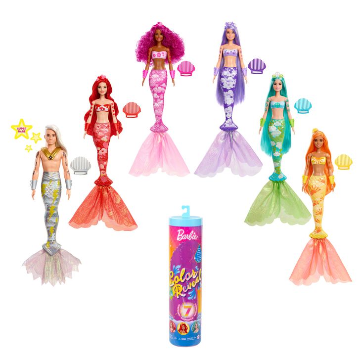 Barbie&reg; Color Reveal&trade; Mermaid Doll - Styles May Vary,