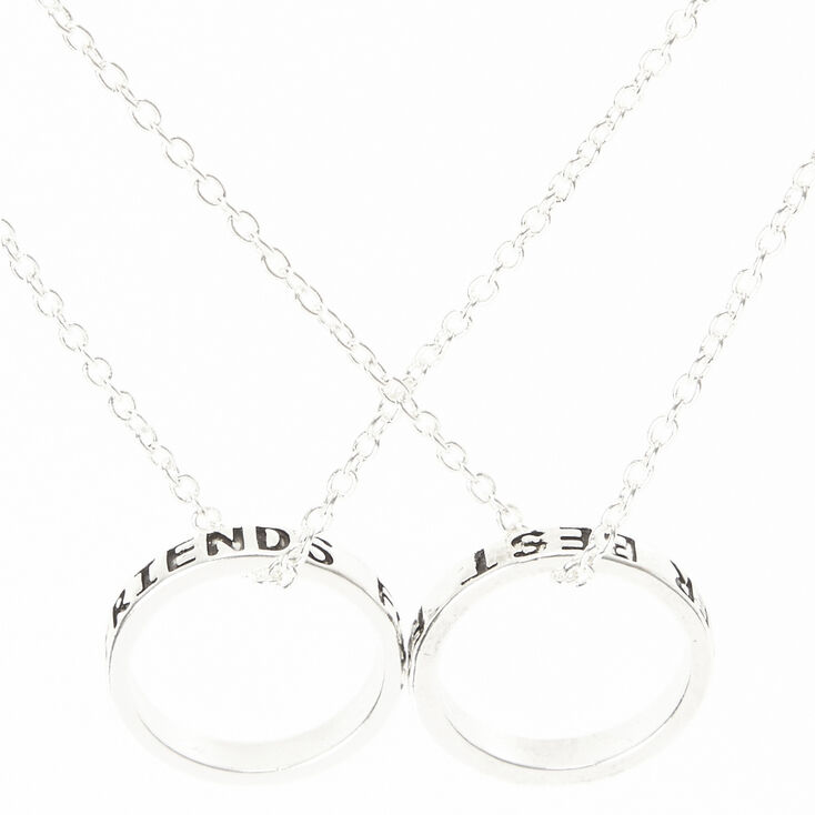 Best Friends Forever Ring Pendant Necklaces - 2 Pack,