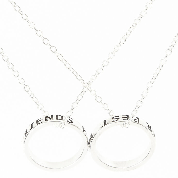Best Friends Forever Ring Pendant Necklaces - 2 Pack