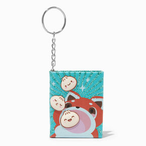 Red Panda Mini Glitter Diary Keychain,