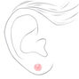 Silver Pastel Bead Shaker Stud Earrings - 3 Pack,