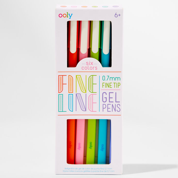 Fine Line Gel Pens (Set of 6)