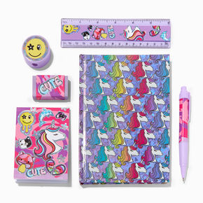 Y2k Unicorn Purple Stationery Set,