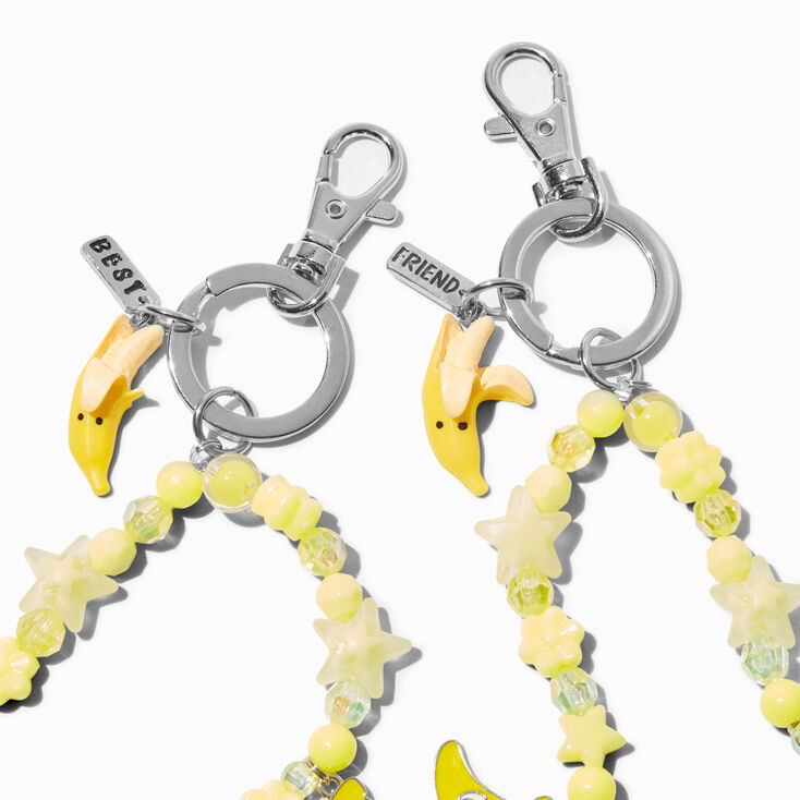 Best Friends Beaded Banana Wrislet Keychains - 2 Pack,