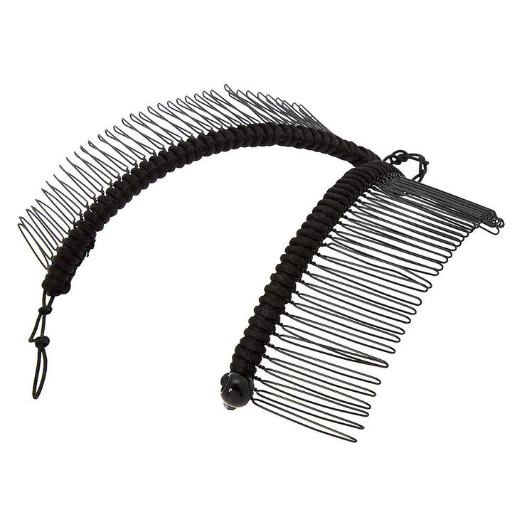 Wide Banana Hair Comb - Black,