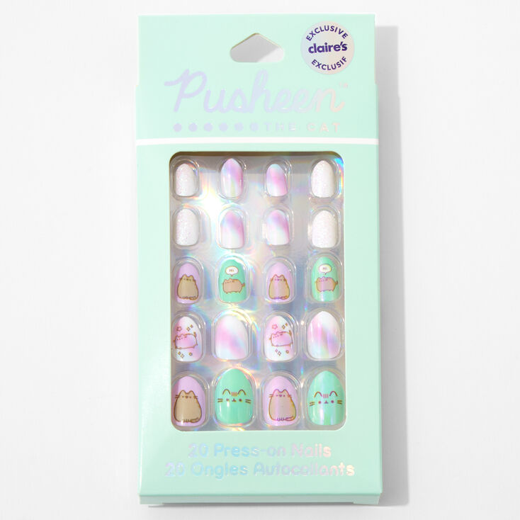 Pusheen&reg; Claire&#39;s Exclusive Stiletto Press On Faux Nail Set &#40;20 pack&#41;,