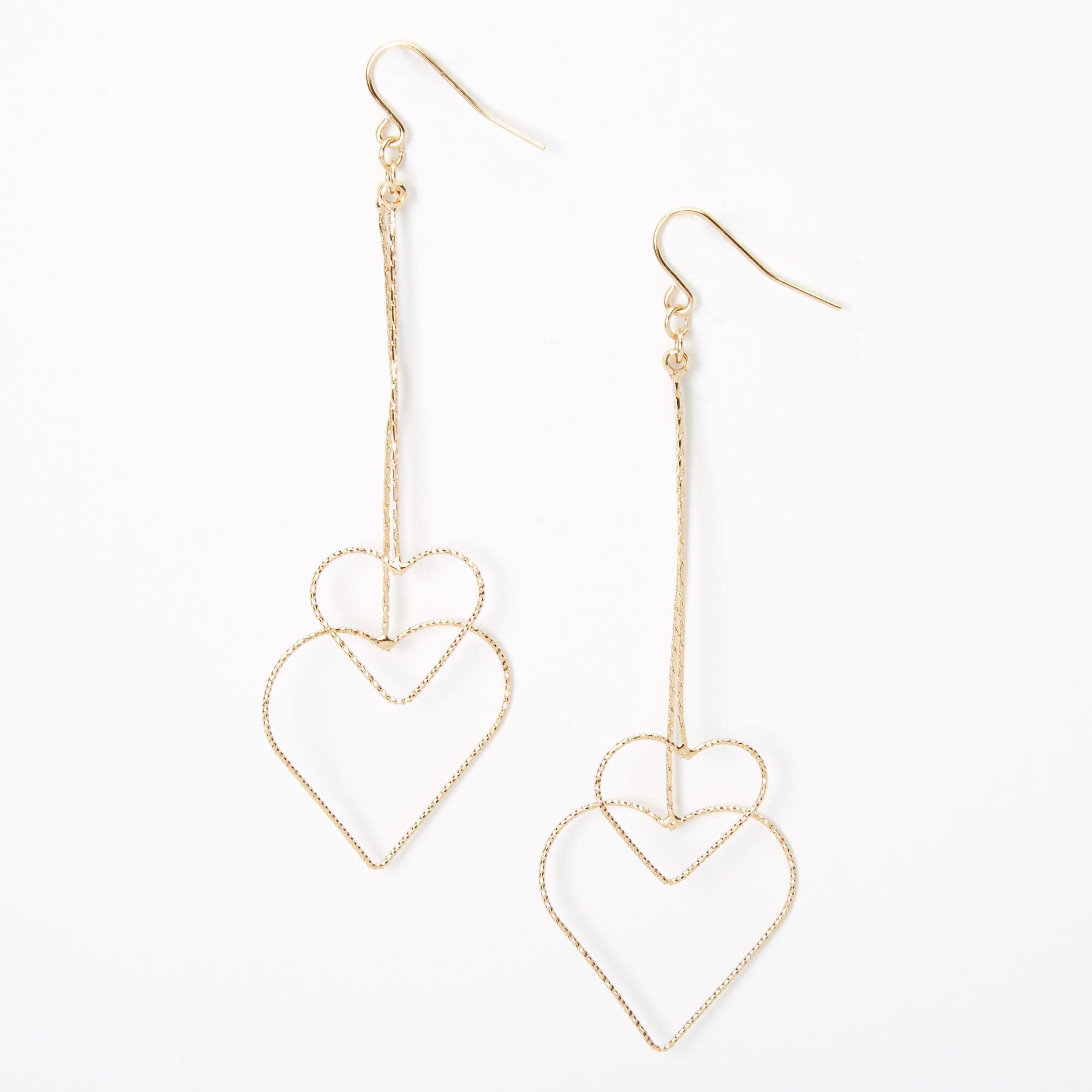 Claire's top heart earrings