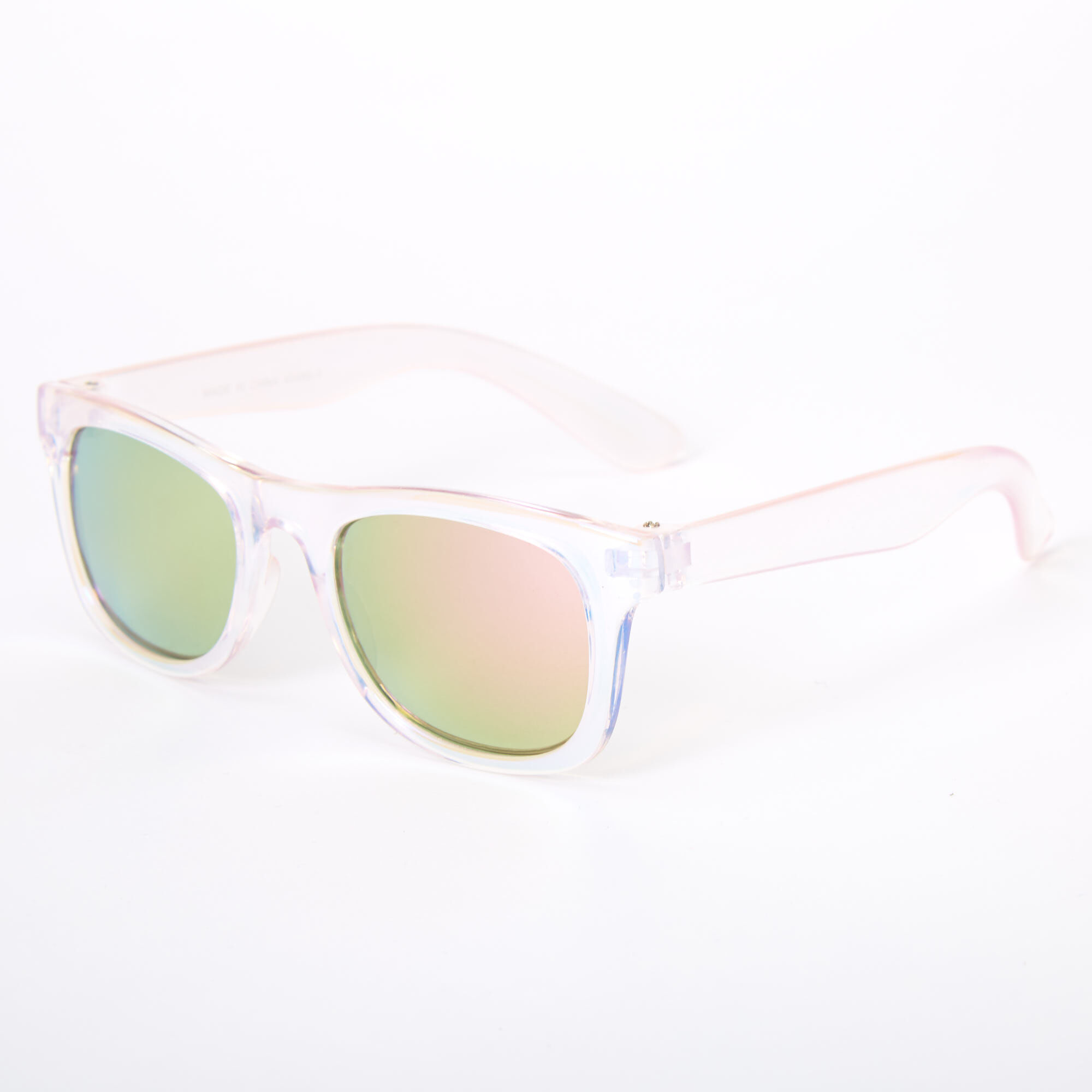 Clear 2025 iridescent sunglasses