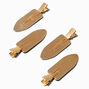 Gold Metal No Crease Hair Styling Clips - 4 Pack,