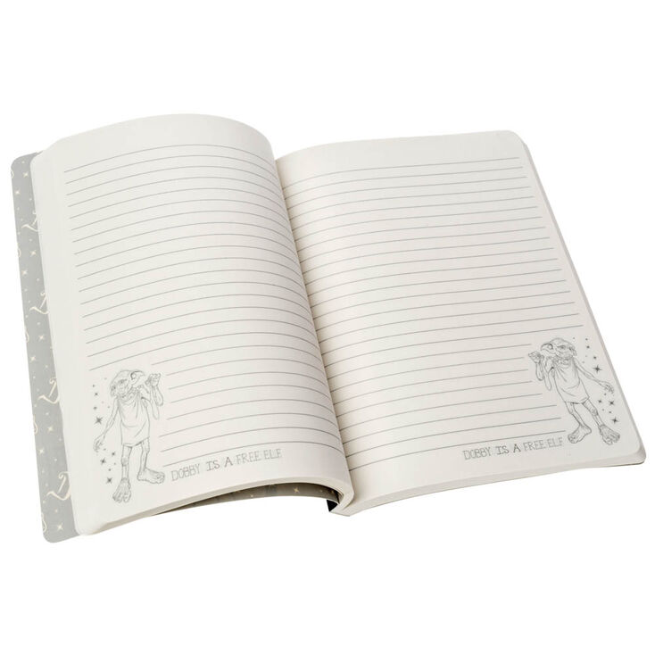 Carnet A5 Harry Potter&trade; Dobby l&rsquo;Elfe de maison de couleur cr&egrave;me,