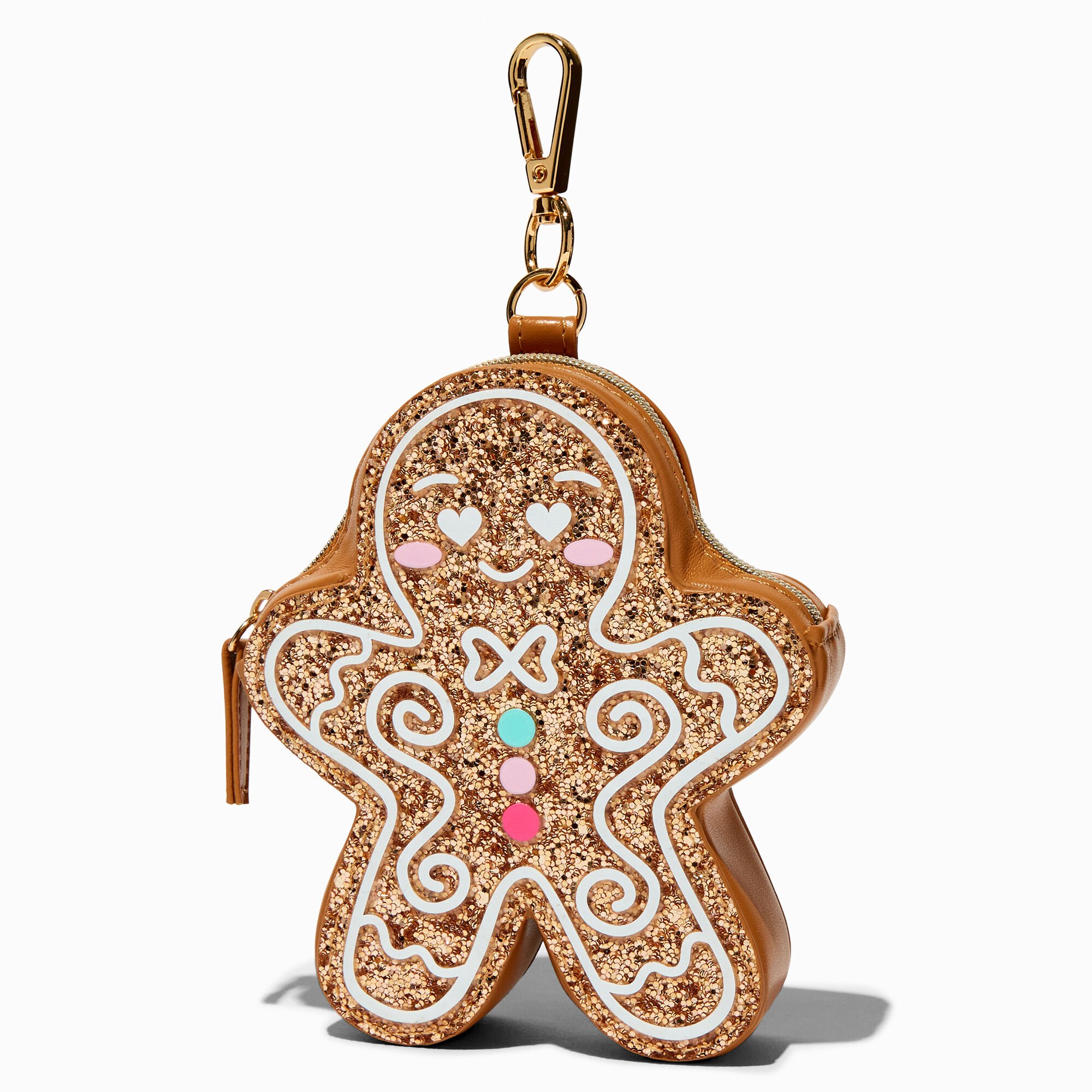 View Claires Glitter Gingerbread Cookie Coin Purse information