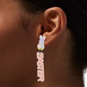 Happy Easter Glitter Drop Earrings,