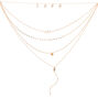 Gold Lots of Love Multi Strand Necklace,