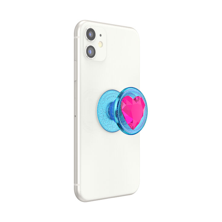 PopSockets&reg; PopGrip - Pink Gem Heart,
