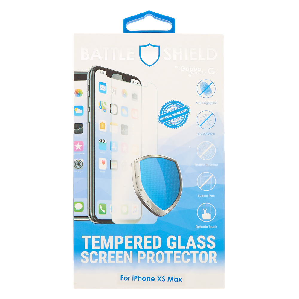 Gabba Goods® Tempered Glass Screen Protector - Fits iPhone XS Max,