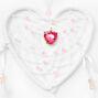 Heart Feather Dreamcatcher Wall Art - White,