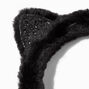 Glitter Black Cat Earmuffs,