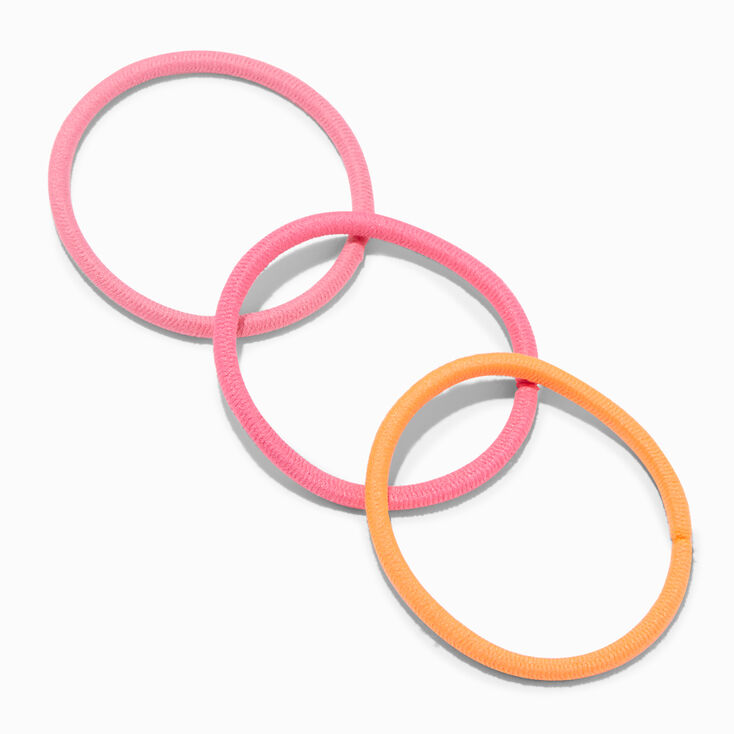 Pink &amp; Orange Luxe Hair Ties - 12 Pack,