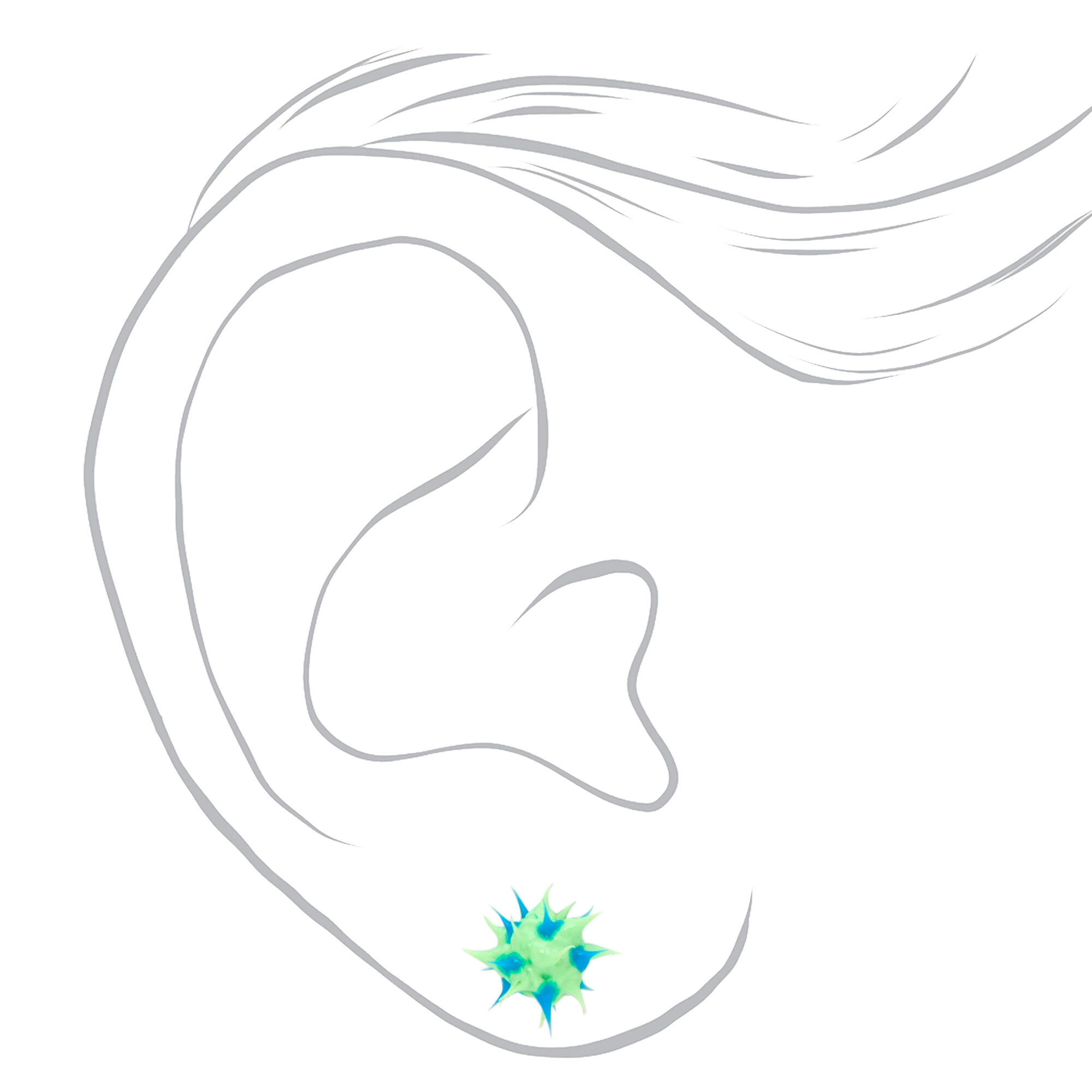 Bright Rave Burst & Stud Earrings - 9 Pack,
