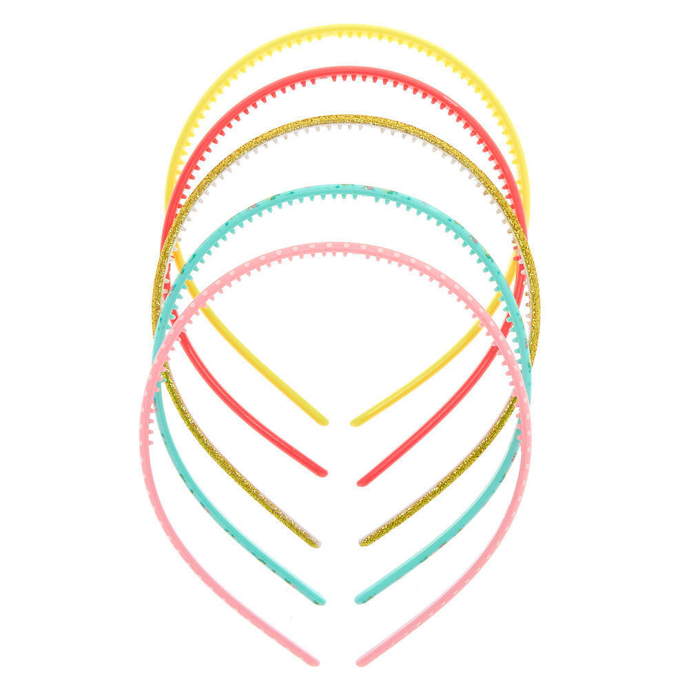Claire's Club Thin Headbands - 5 Pack,