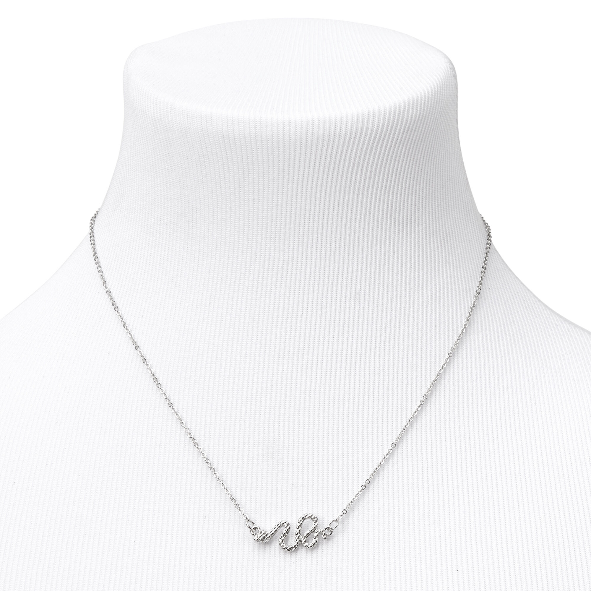 Silver Textured Snake Jewellery Set - 4 Pack,