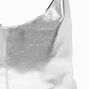 Silver Slouchy Tote Bag,