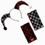 Joker Jester Checkered Headband Set - 3 Pack,