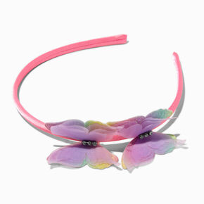 Claire&#39;s Club Purple Butterfly Headband,