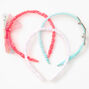Claire&#39;s Club Glitter &amp; Rainbow Tulle Headbands - 3 Pack,