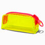 Yellow Neon Colorblock Pencil Case,