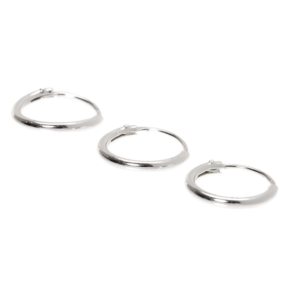 Sterling silver hoop earrings top small for cartilage
