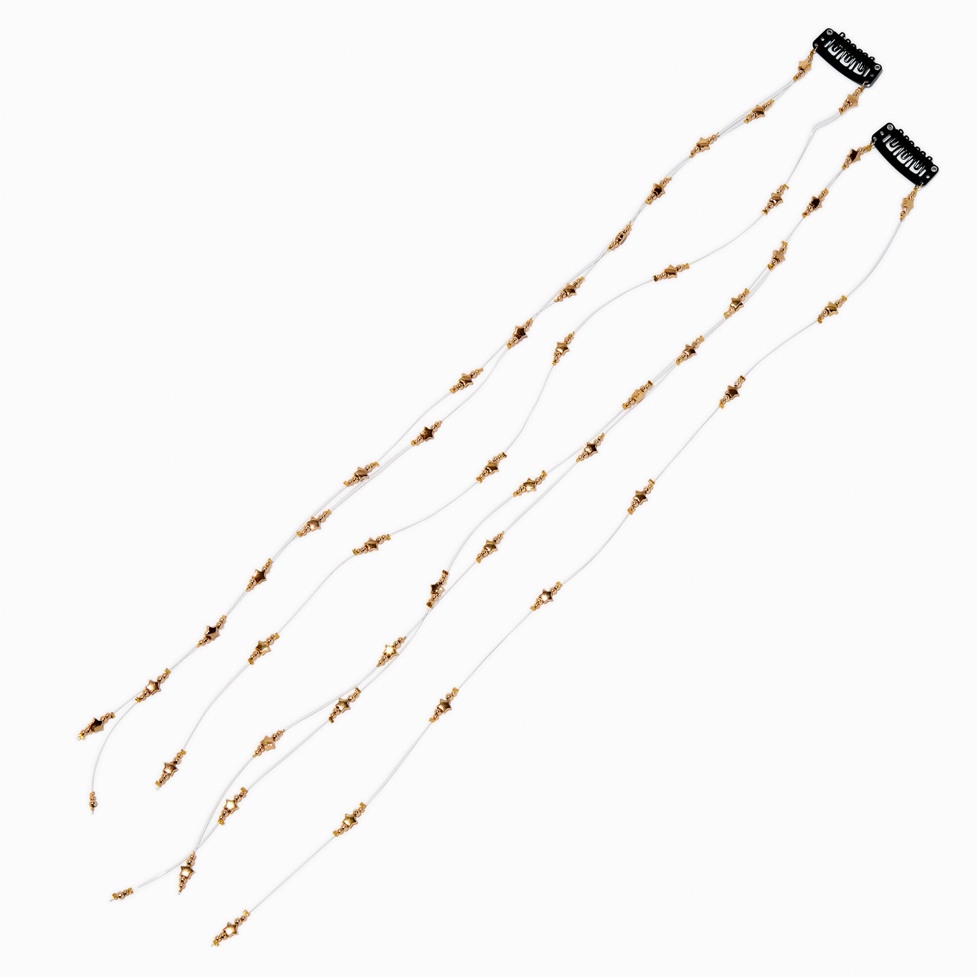 Gold Star Clip In Extensions - 2 Pack,