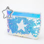 Reversible Sequin Holographic Star Zip Coin Purse,
