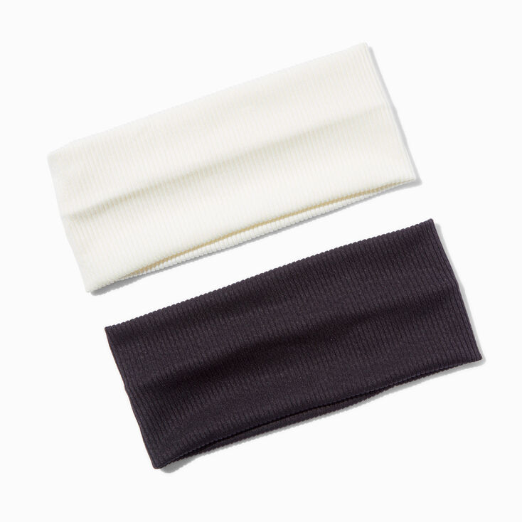 Black &amp; Ivory Headwraps - 2 Pack,