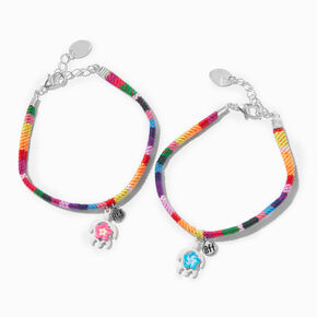 Best Friends Hibiscus Turtle Friendship Bracelets - 2 Pack,