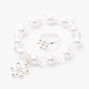 Claire&#39;s Club Beaded Snowflake Jewelry Set - 3 Pack,