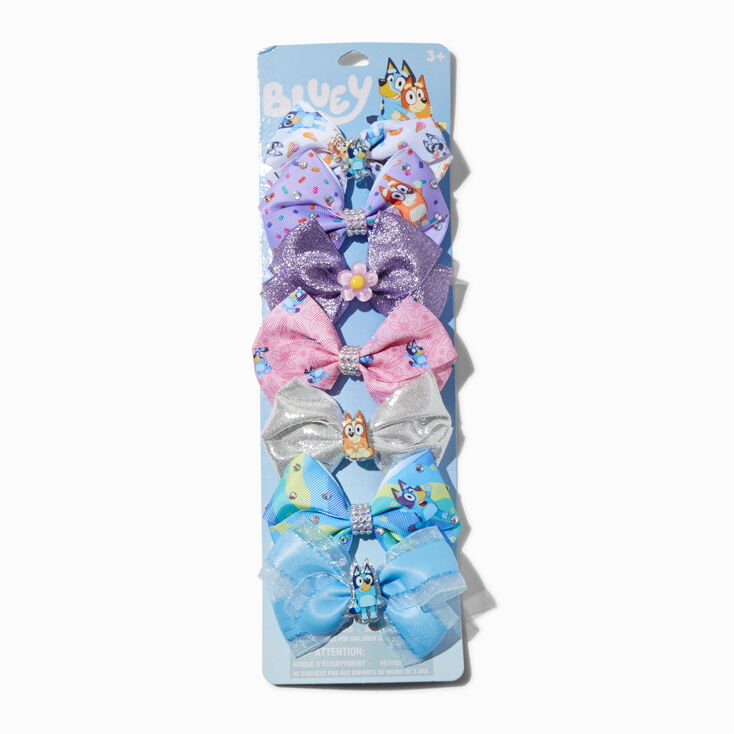 Bluey Hair Bow Clips - 7 Pack,