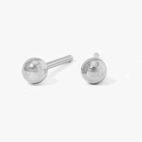 Stainless Steel 3mm Ball Studs Ear Piercing Kit with After Care Lotion,