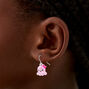 Pink Glitter Octopus 0.5&quot; Drop Earrings ,