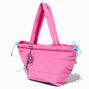 Pink Nylon Puffy Tote Bag,
