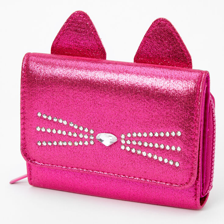 Claire's Mini porte-monnaie chat - Rose