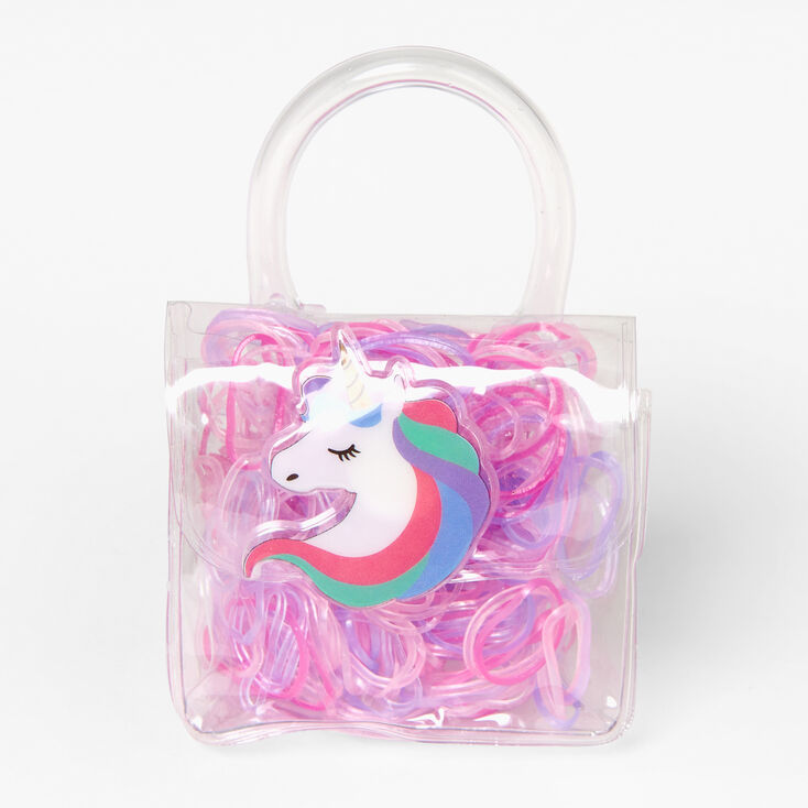 Claire&#39;s Club Mini Unicorn Purse Pink Hair Ties,