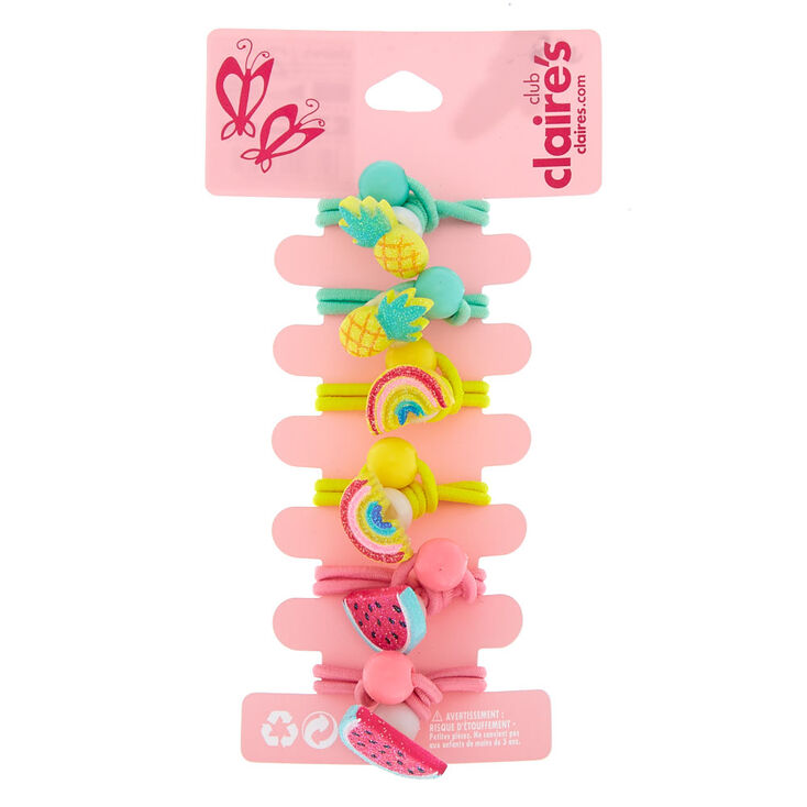 Claire&#39;s Club Summer Fruit Hair Bobbles - 6 Pack,