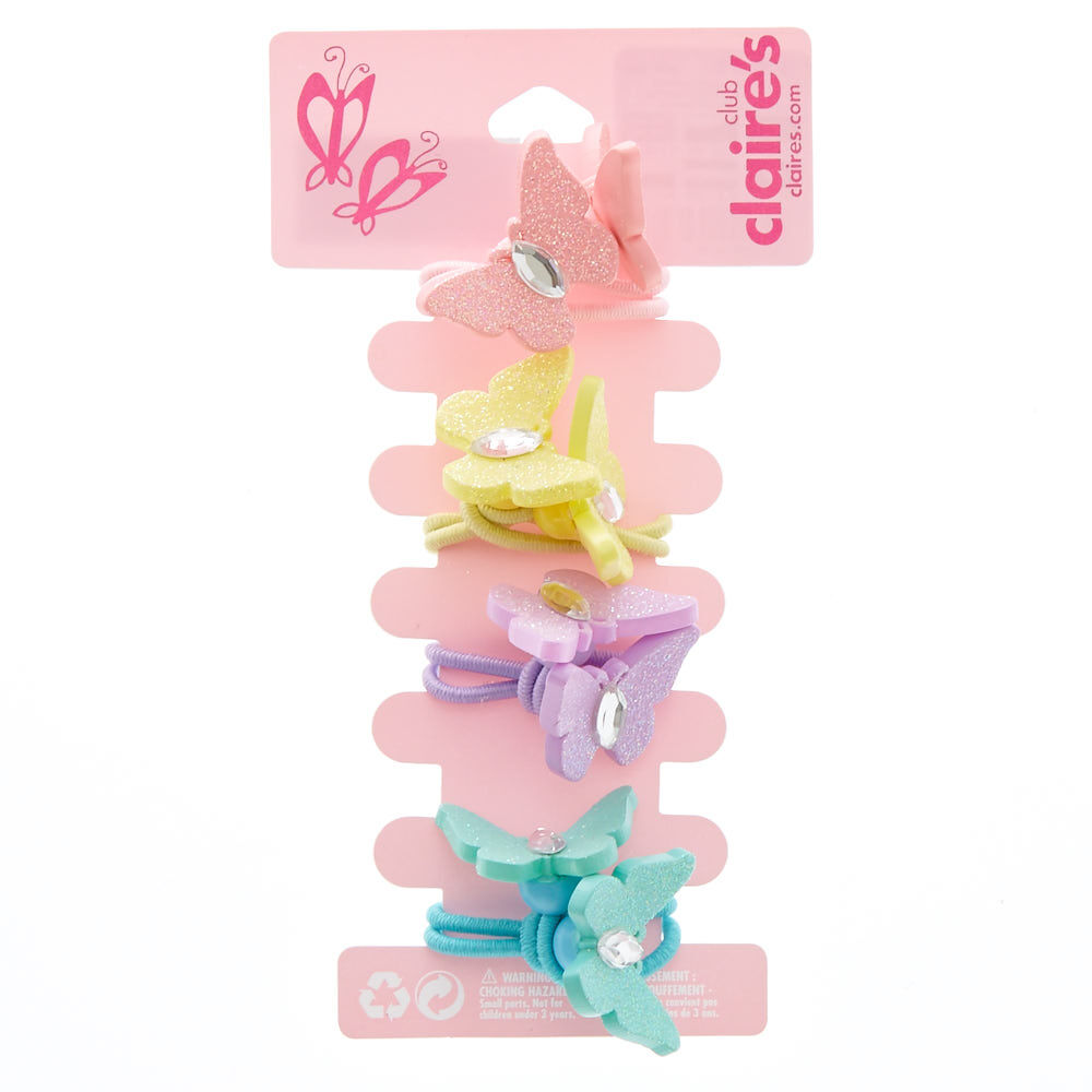 Lot d'élastiques à paillettes pastel pour enfant,
