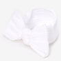 Claire&#39;s Club Nylon Ribbed Bow Headwrap - White,